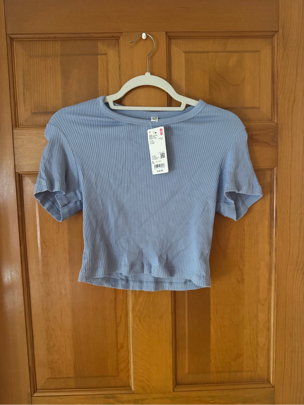 Uniqlo Ribbed Cropped T-Shirt
